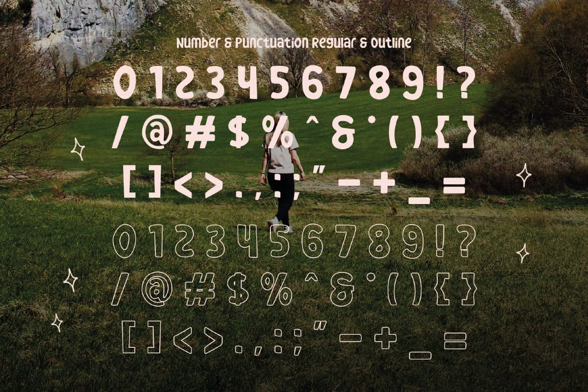 Ohgumi Free Trio Playful Display Font 8