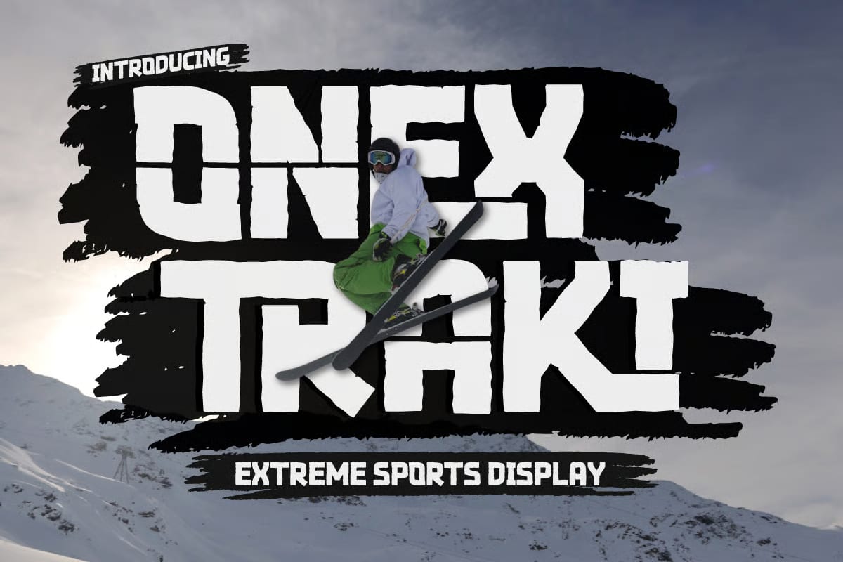 Onex Traki Free Extreme Display Font 1