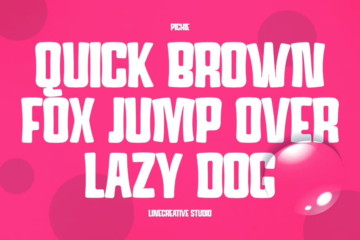 Pichie Free Cute Display Font 3