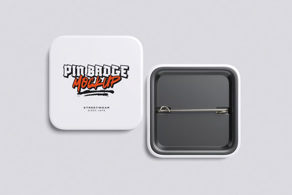 Pin Badge Free Mockup 4