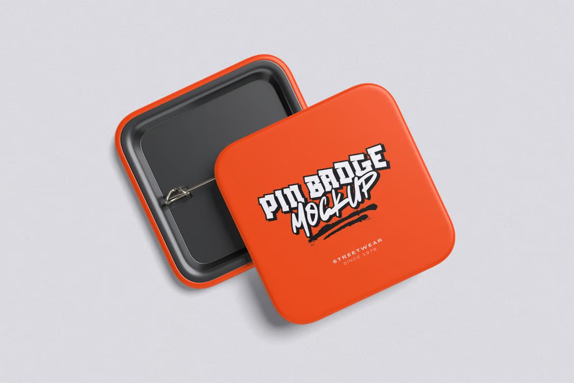Pin Badge Free Mockup 5