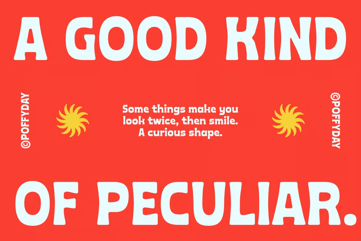 Poffy Day Free Decorative Sans Serif Font 2
