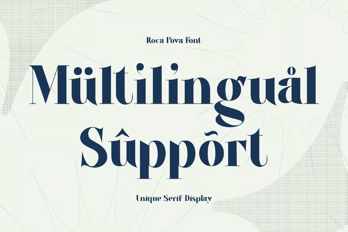Roca Pova Free Unique Serif Display Font 4