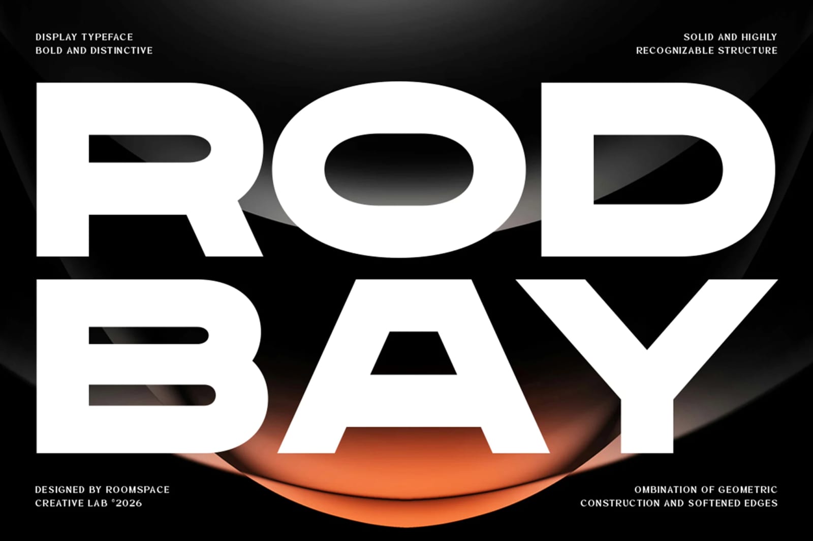 Rodbay Free Bold Extended Geometric Display Typeface 1