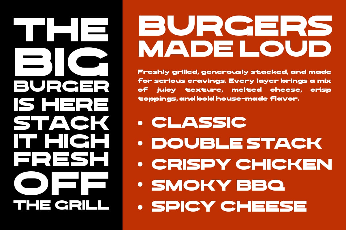 Rodbay Free Bold Extended Geometric Display Typeface 5