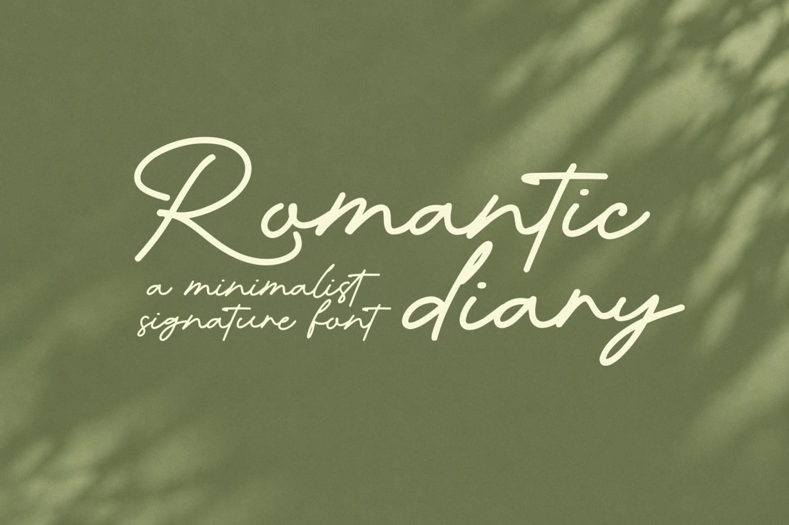 Romantic Diary Free Signature Font 1