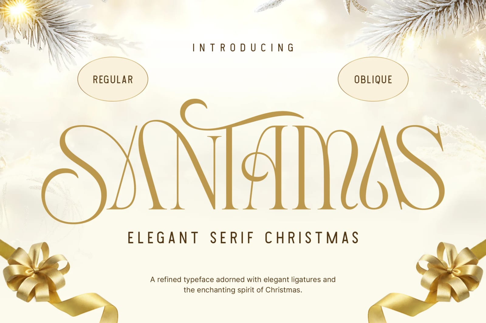 Santamas Free Elegant Serif Christmas Font 1