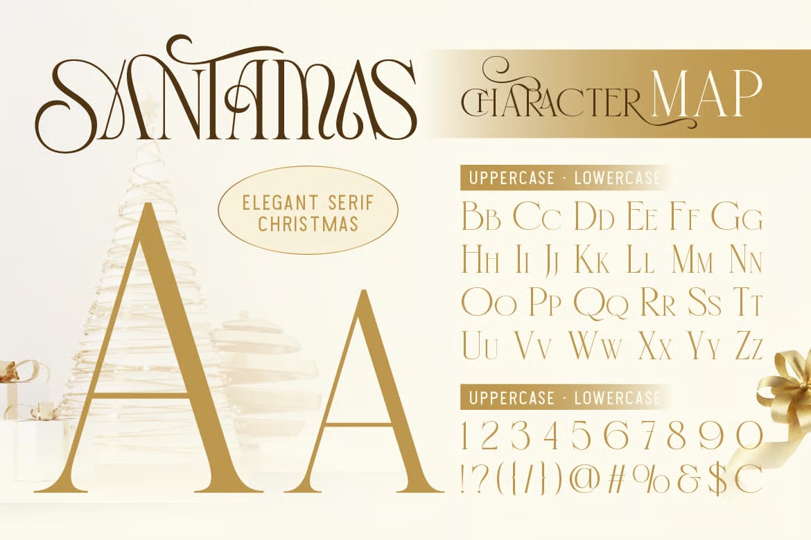 Santamas Free Elegant Serif Christmas Font 2