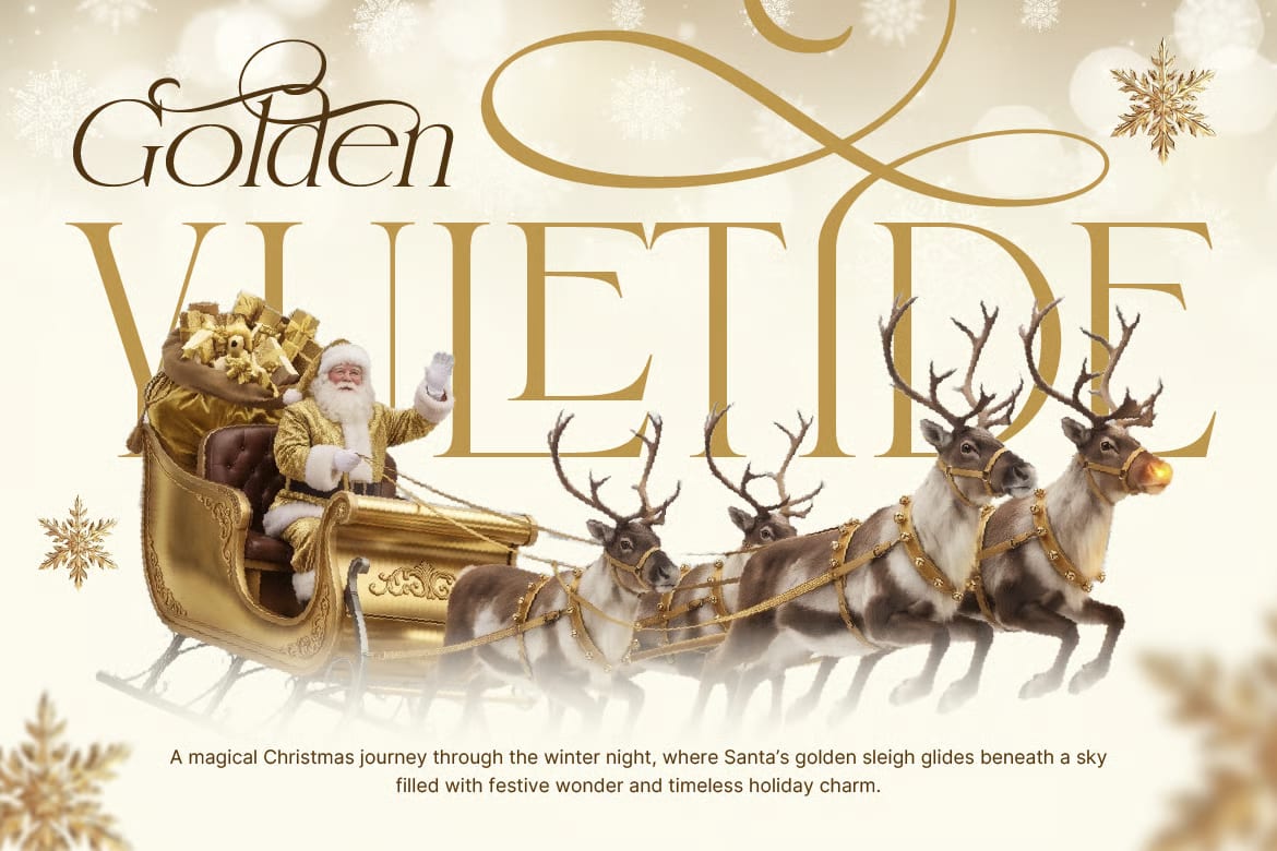 Santamas Free Elegant Serif Christmas Font 3