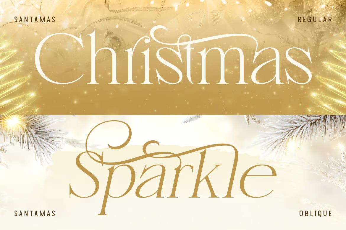 Santamas Free Elegant Serif Christmas Font 4
