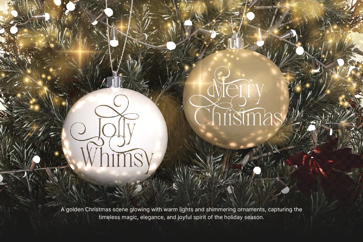 Santamas Free Elegant Serif Christmas Font 5