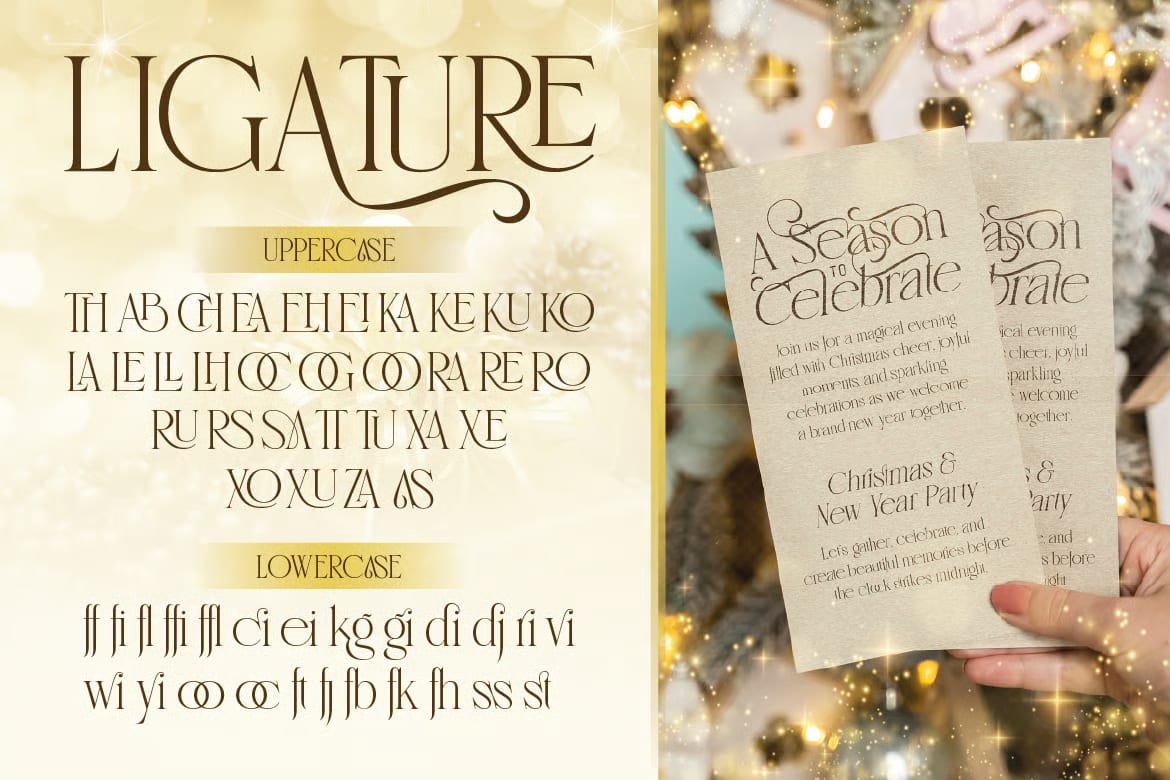 Santamas Free Elegant Serif Christmas Font 6