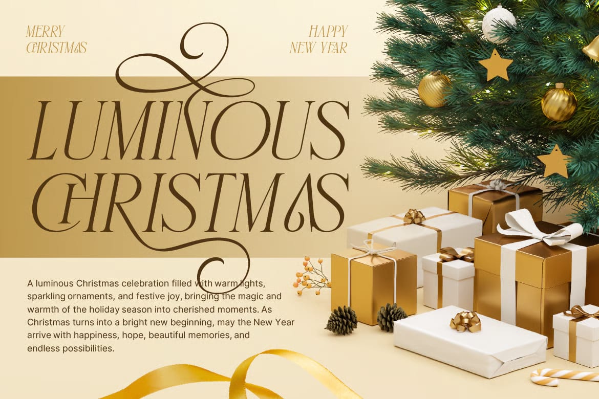 Santamas Free Elegant Serif Christmas Font 7