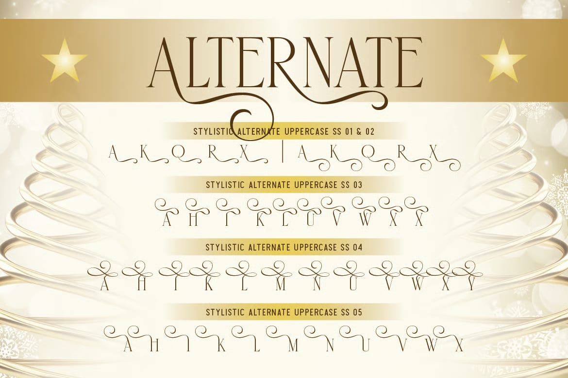 Santamas Free Elegant Serif Christmas Font 8