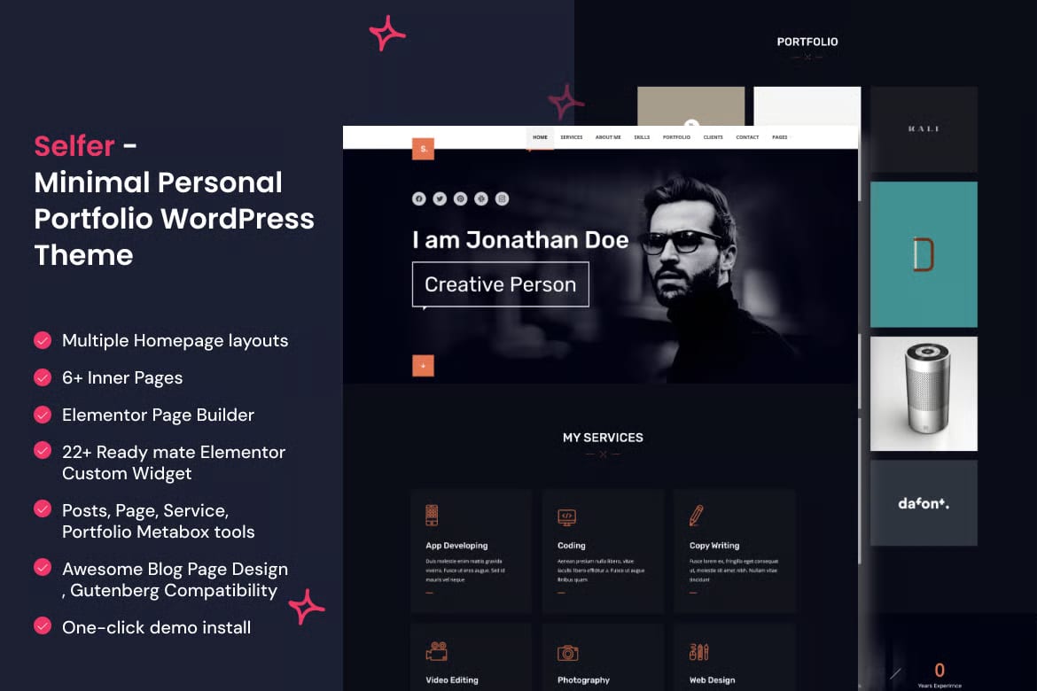 Selfer Free WordPress Theme 1
