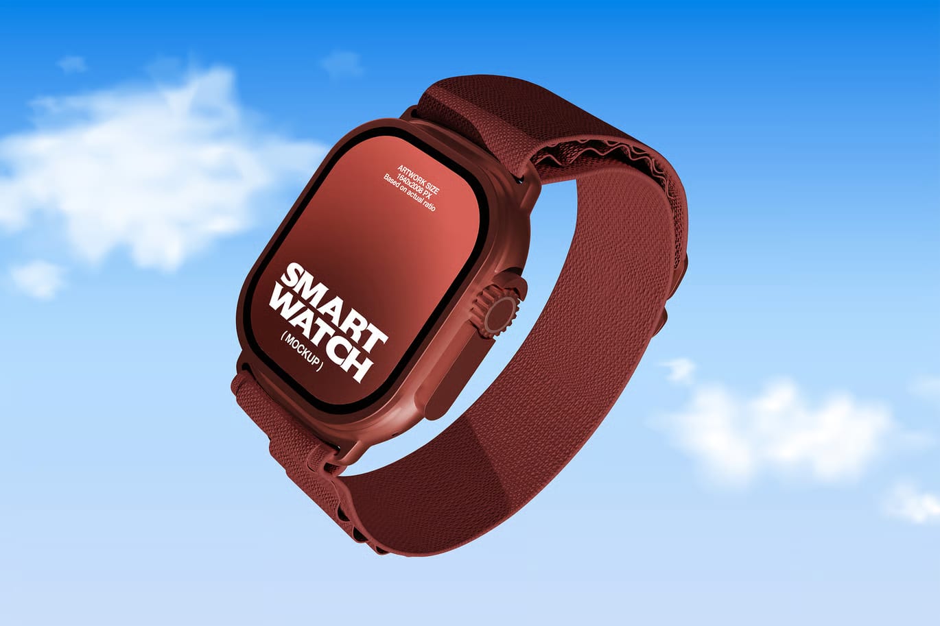 Smartwatch on a Bicycle Free Mockup 4