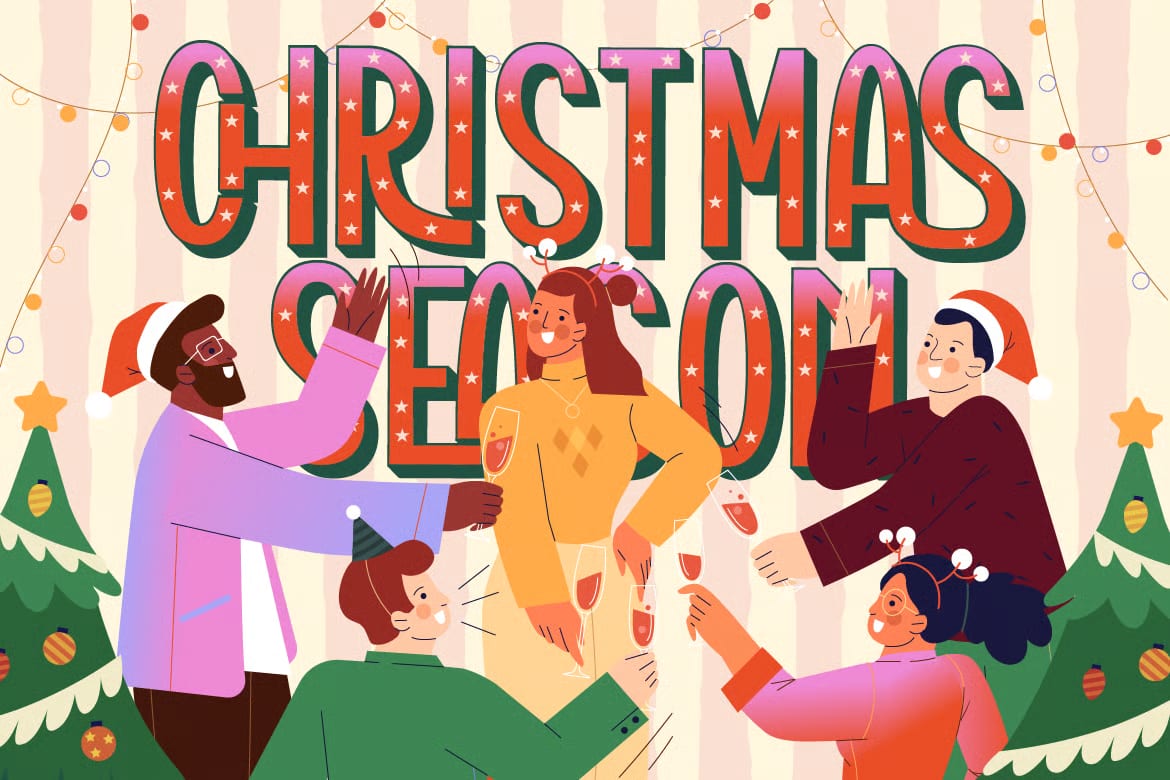 Snowie Free Playful Christmas Display Font 3