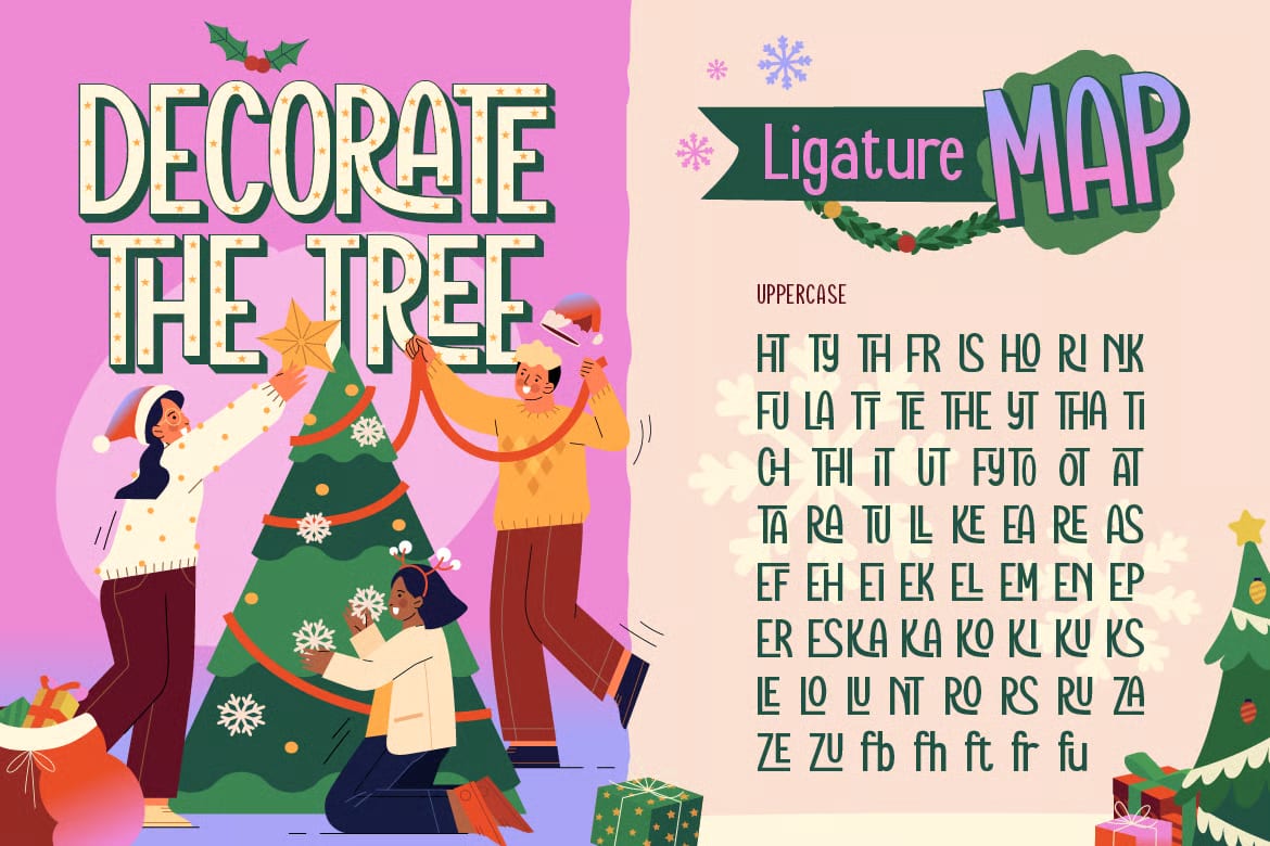 Snowie Free Playful Christmas Display Font 5
