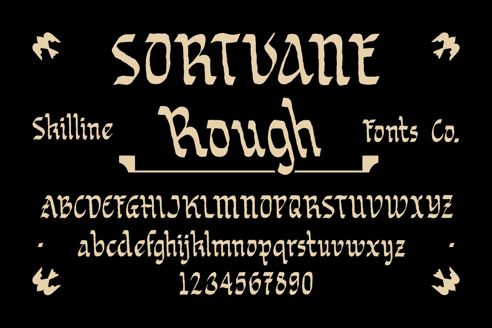 Sortvane Rough Free Font 1