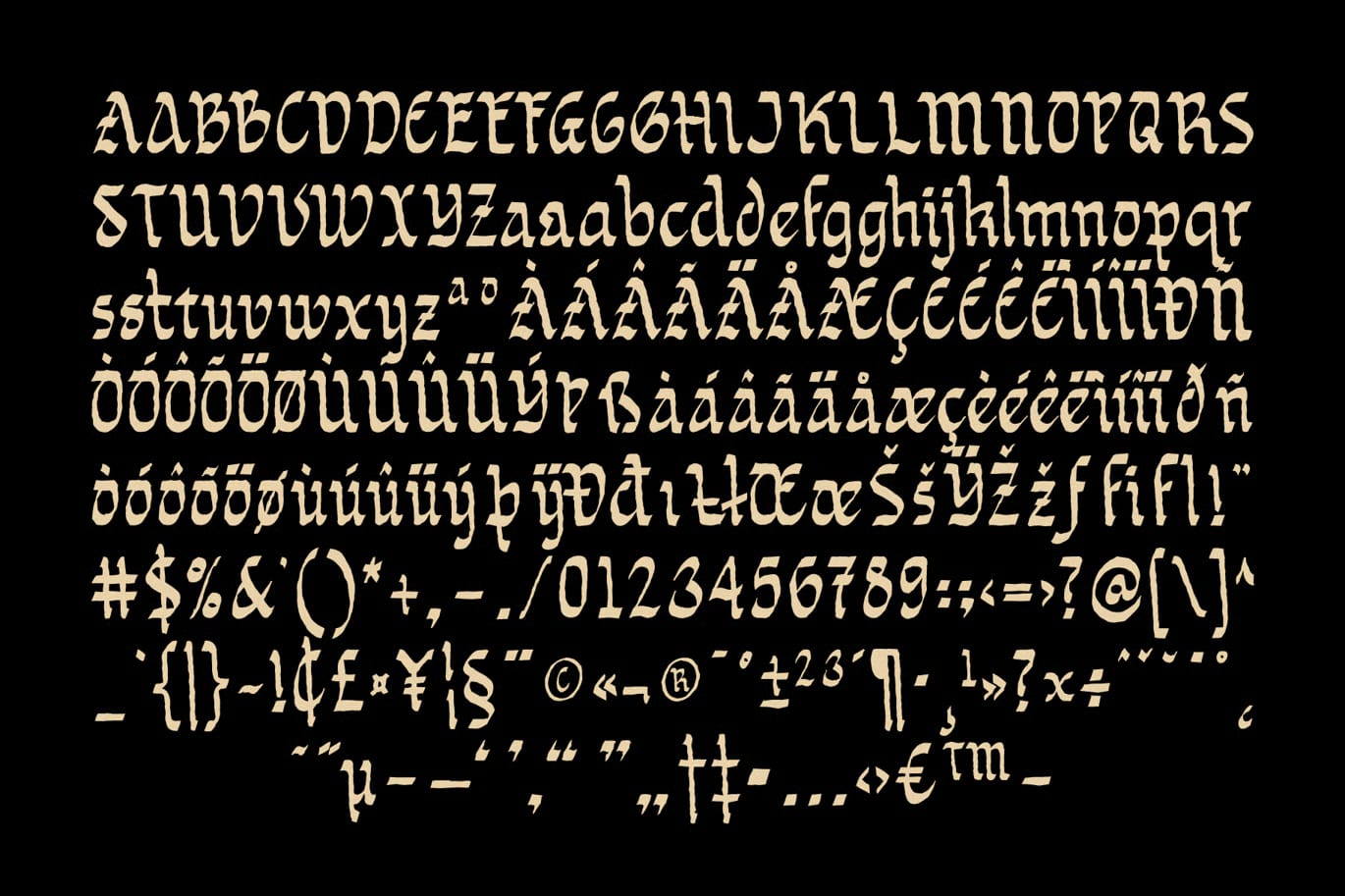 Sortvane Rough Free Font 5