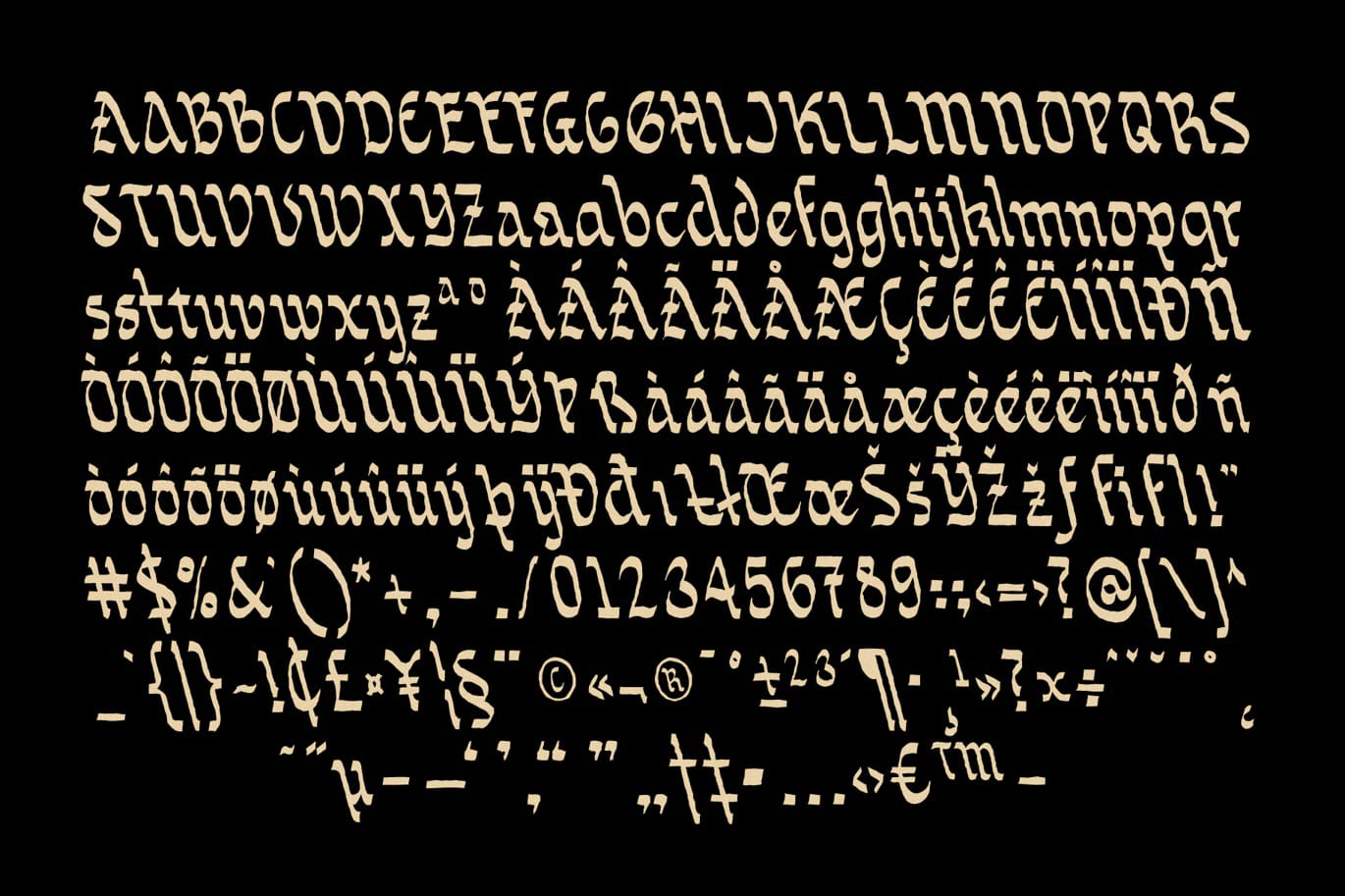 Sortvane Rough Free Font 6