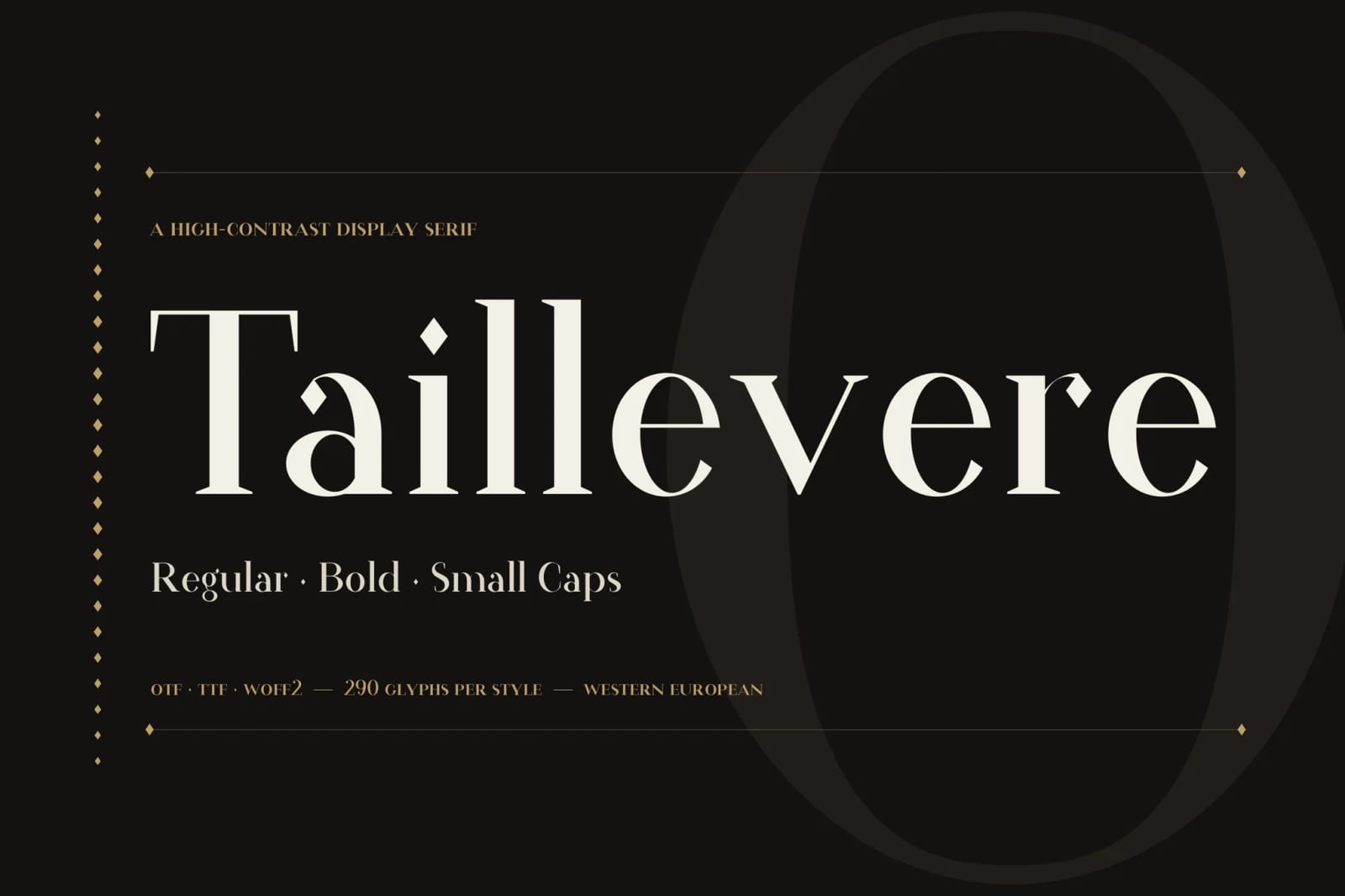 Taillevere Free Luxury Didone Serif Font 1