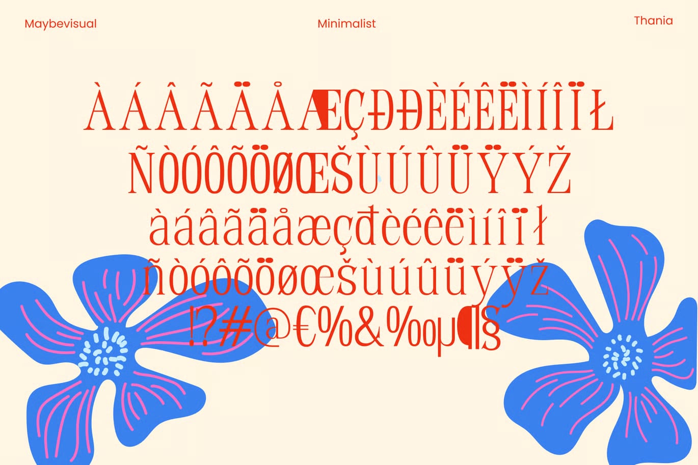 Thania Free Serif Font 3