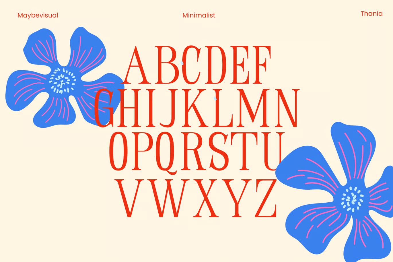 Thania Free Serif Font 6