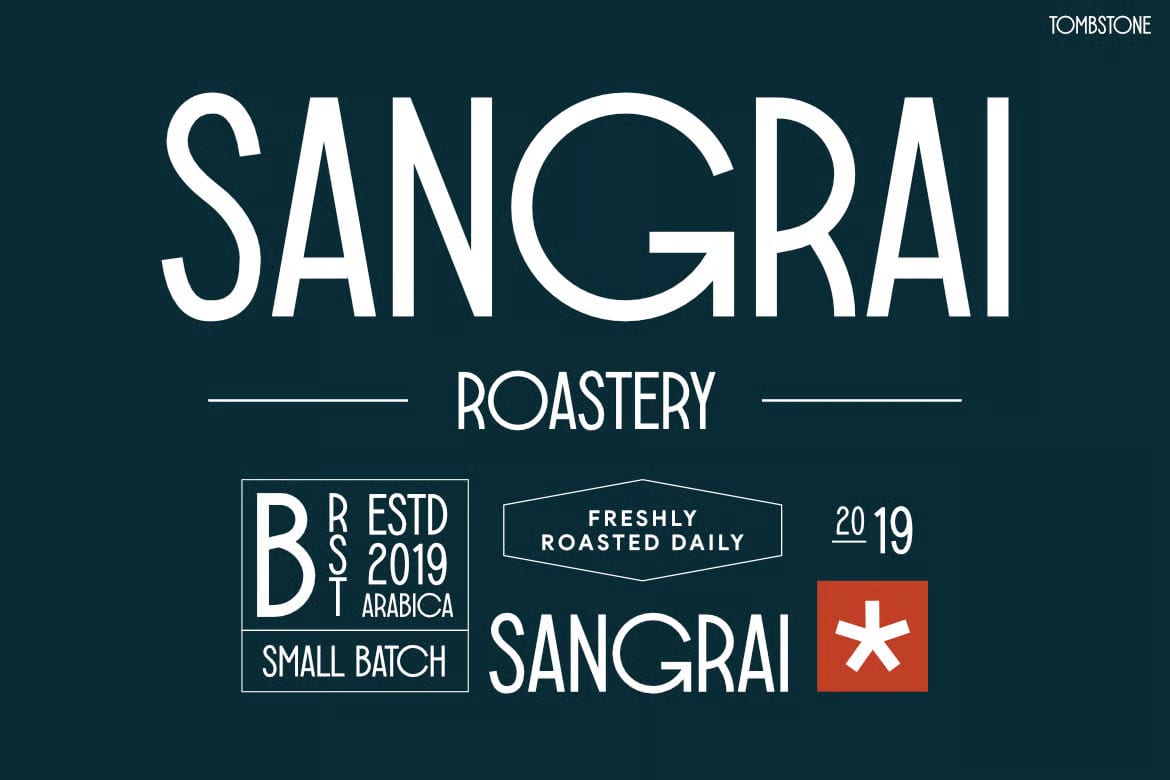 TOMBSTONE Free Retro Condensed Display Font 3