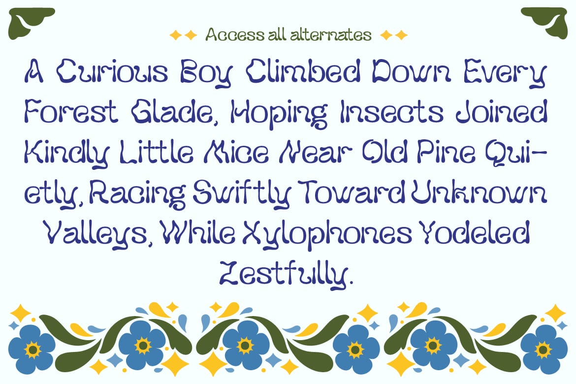 Tripopo Free Playful Whimsical Display Font 5