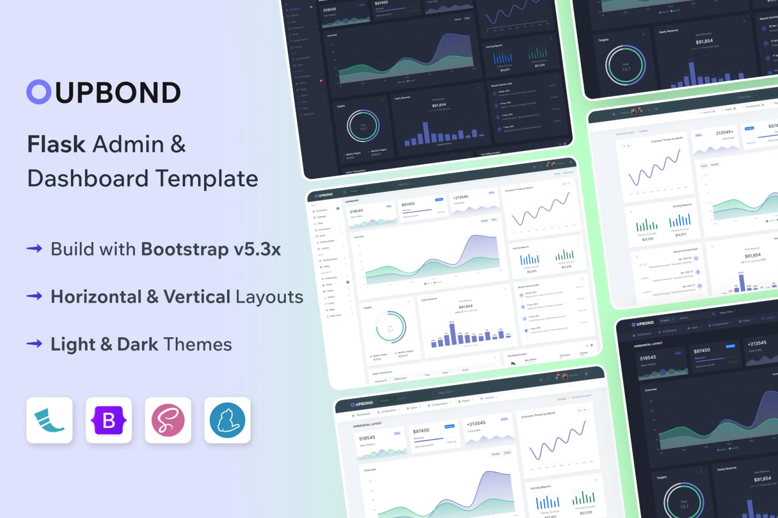 Upbond - Free Flask Admin & Dashboard Template 1