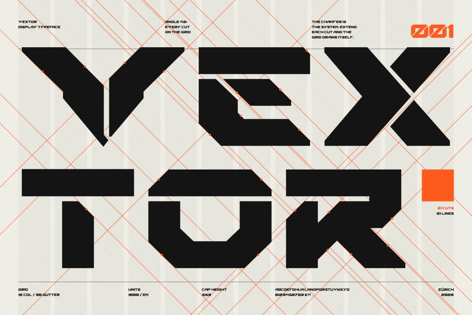 Vextor Free Edgy Futuristic Typeface 1