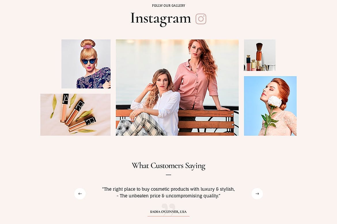 Viasun Free Beauty Cosmetics & Makeup SkinCare WordPress Theme 4