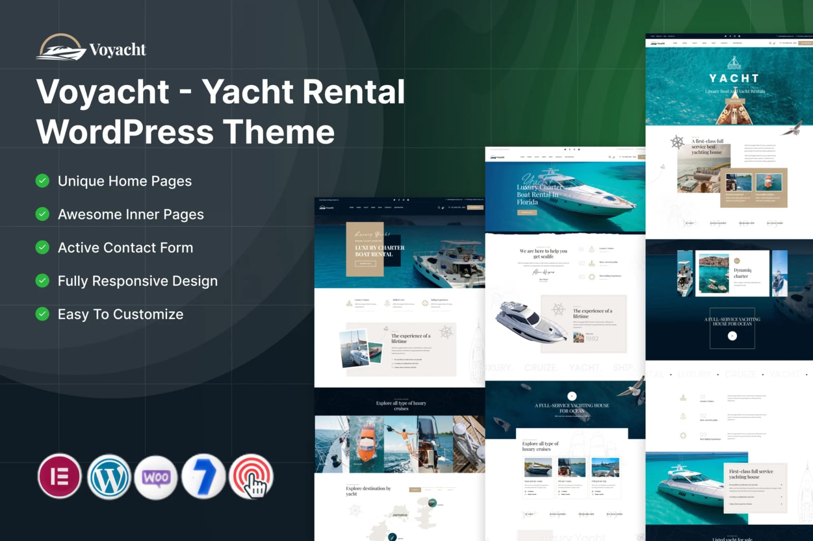 Voyacht Free Yacht Rental WordPress Theme 1