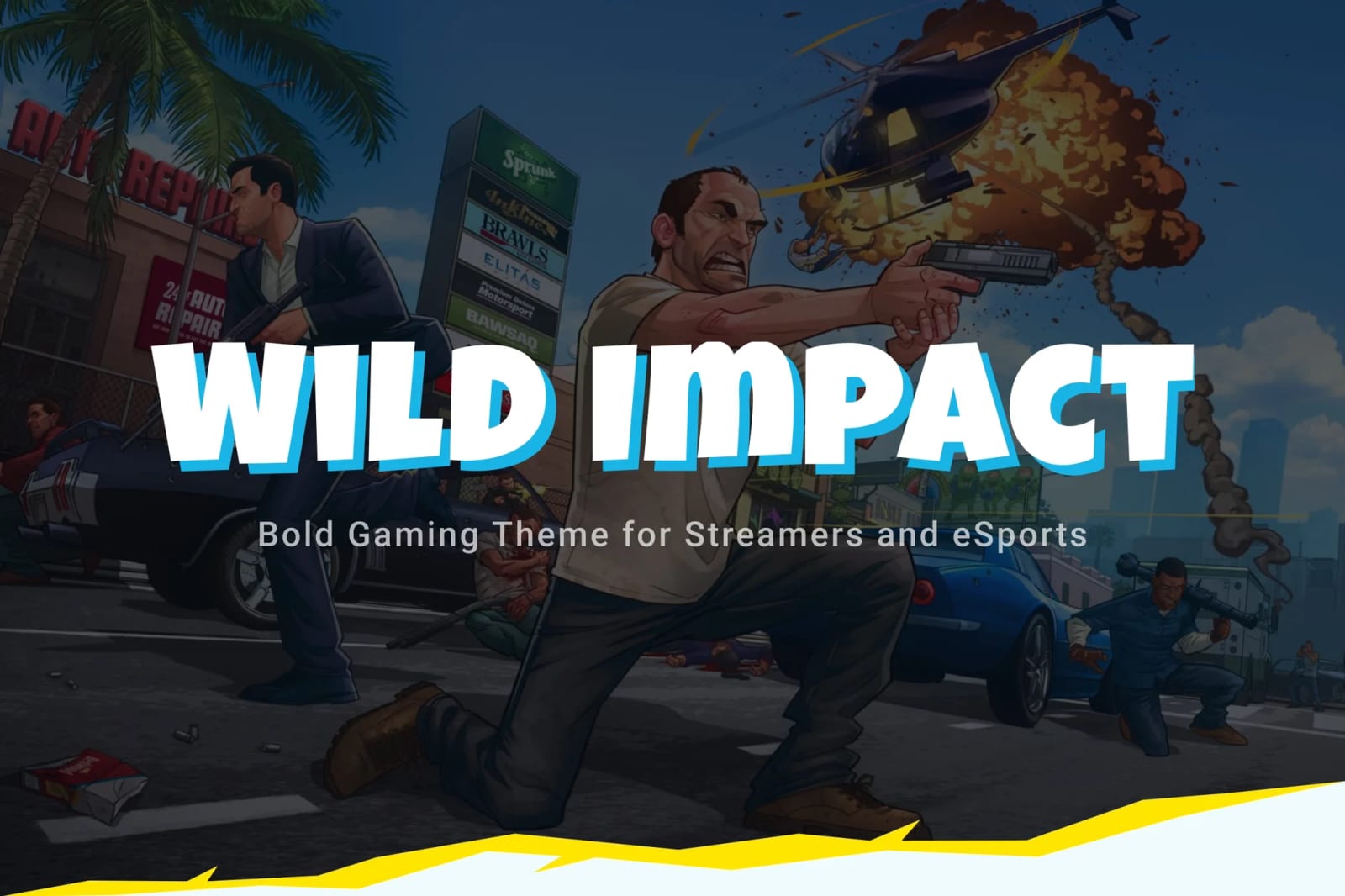 Wild Impact Free Streamer & Esports Gaming Theme 1