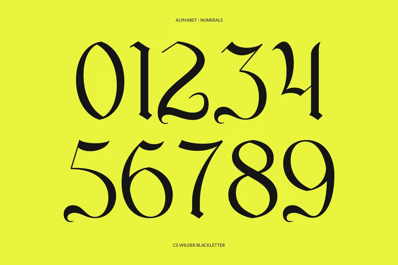 Wilder Free Blackletter Font 5