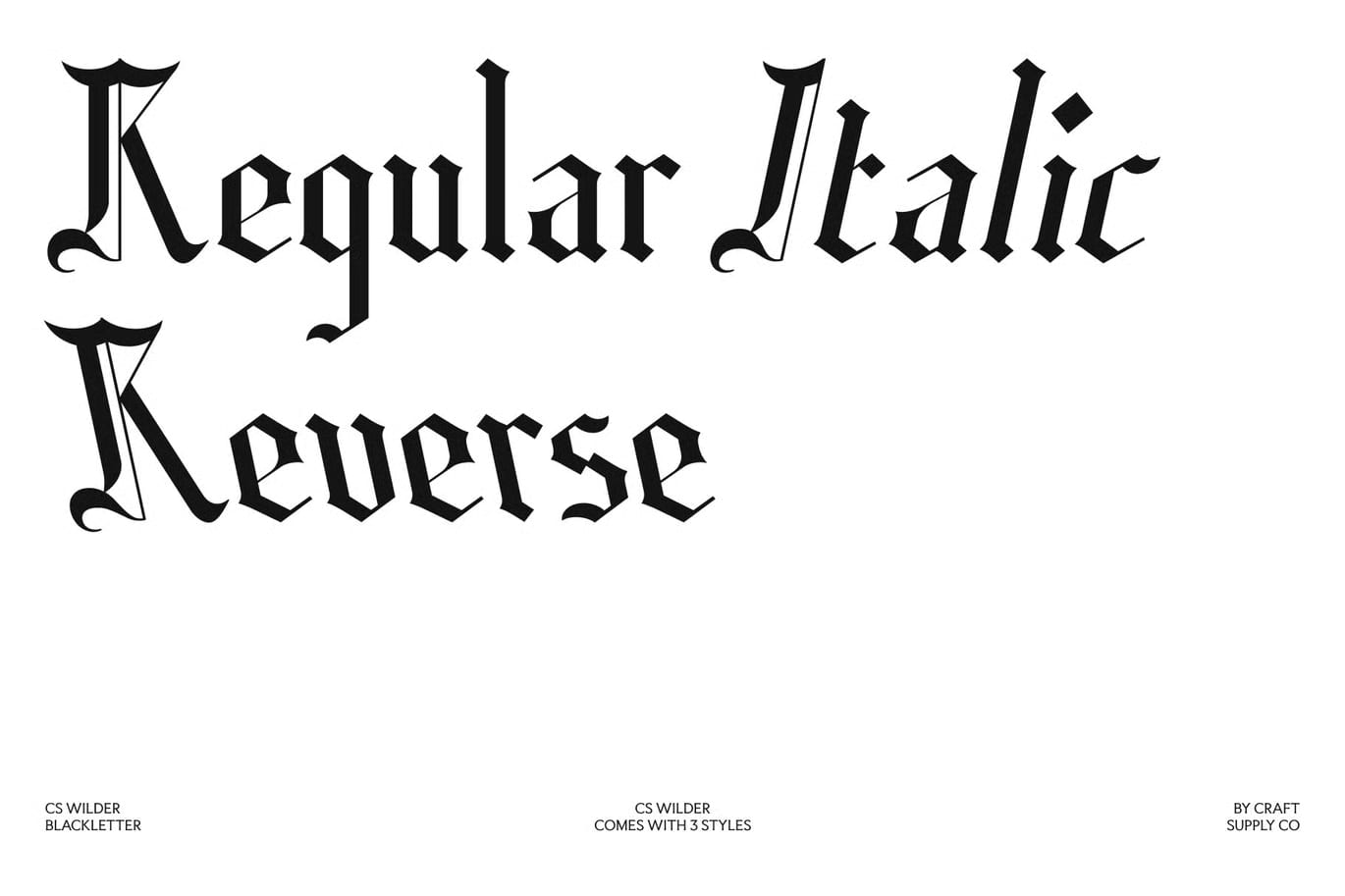 Wilder Free Blackletter Font 6
