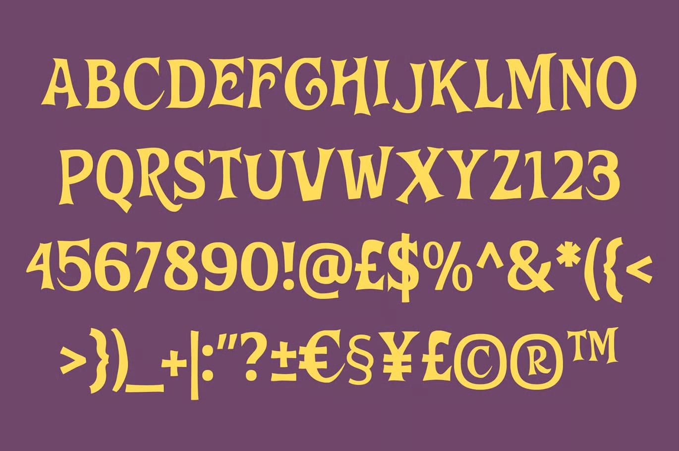 Witchrich Free Scary Horror Display Font 3