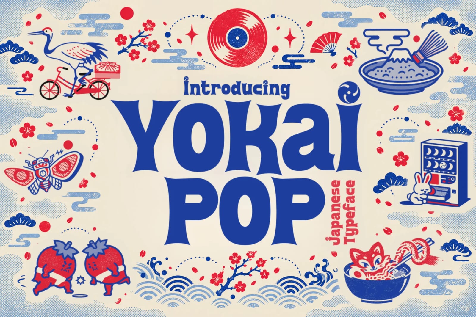 Yokai Pop Free Vintage Japanese Pop Typeface 1