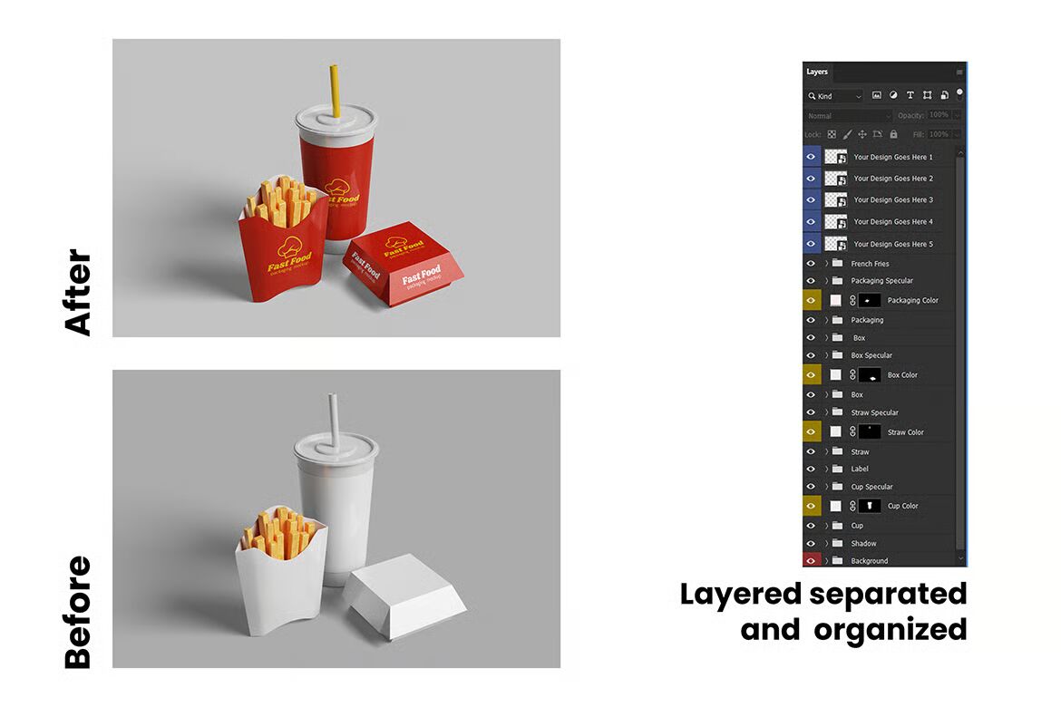 Fast Food Packaging Free Mockup – High Quality PSD Set 6_converted