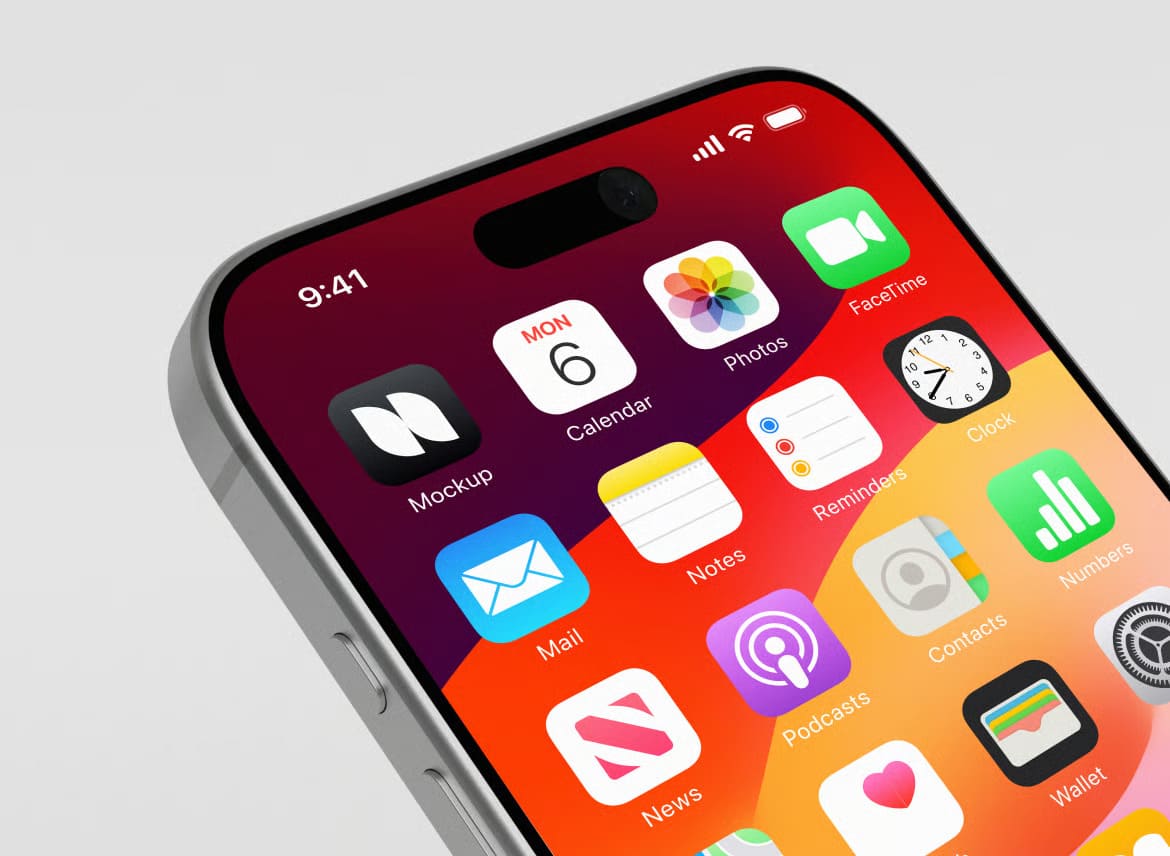 Free Mobile App Icon Mockup