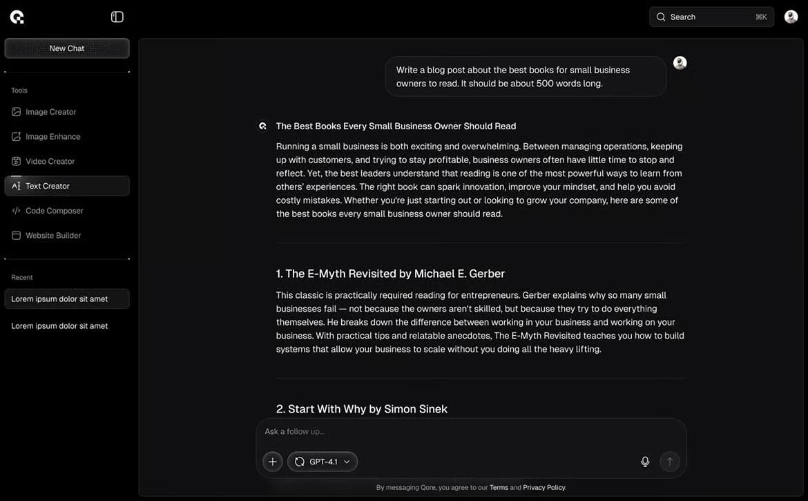Qore Free WordPress Theme – SaaS & Startup Landing 4