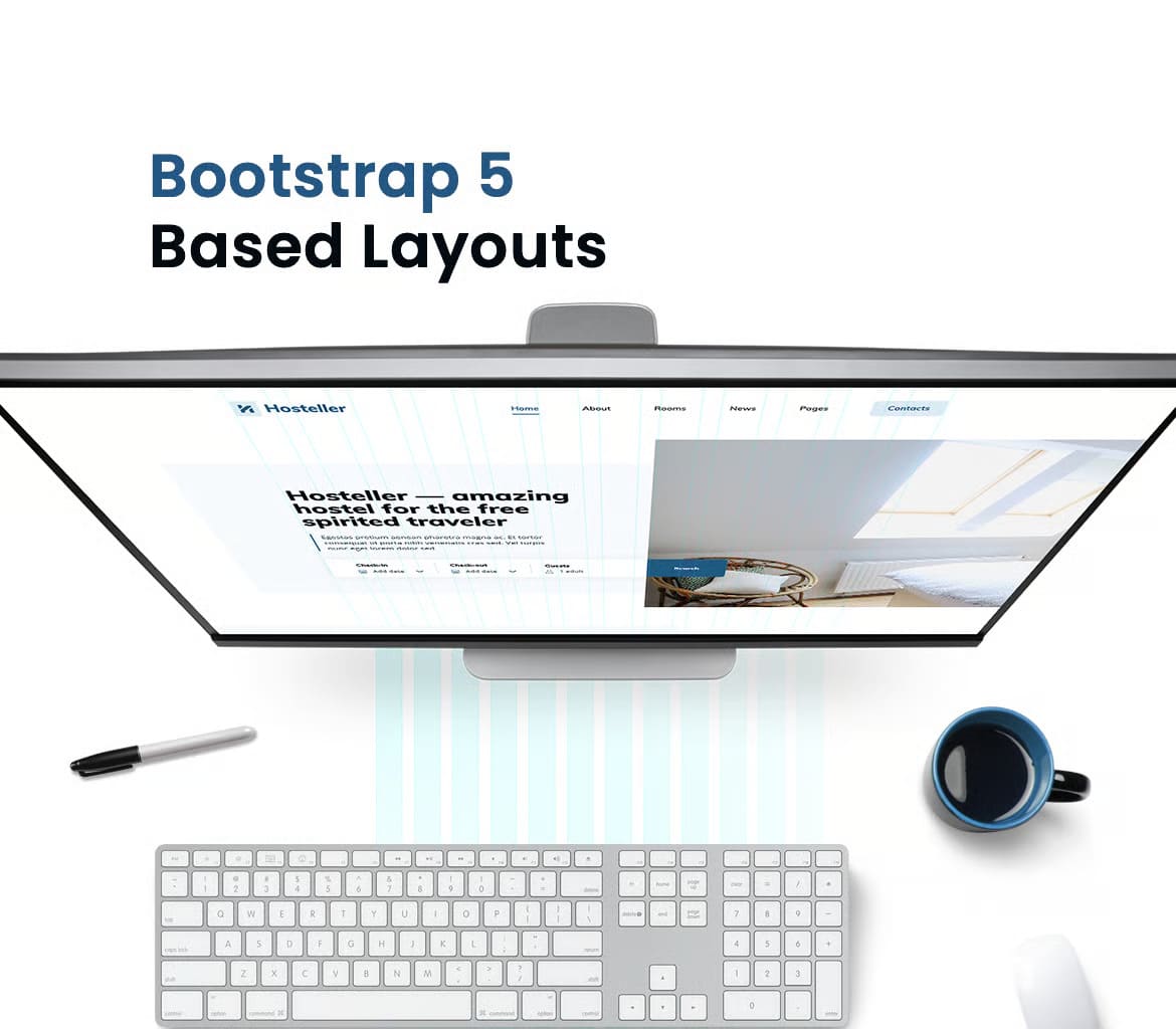 Hostel Booking Website Template 2